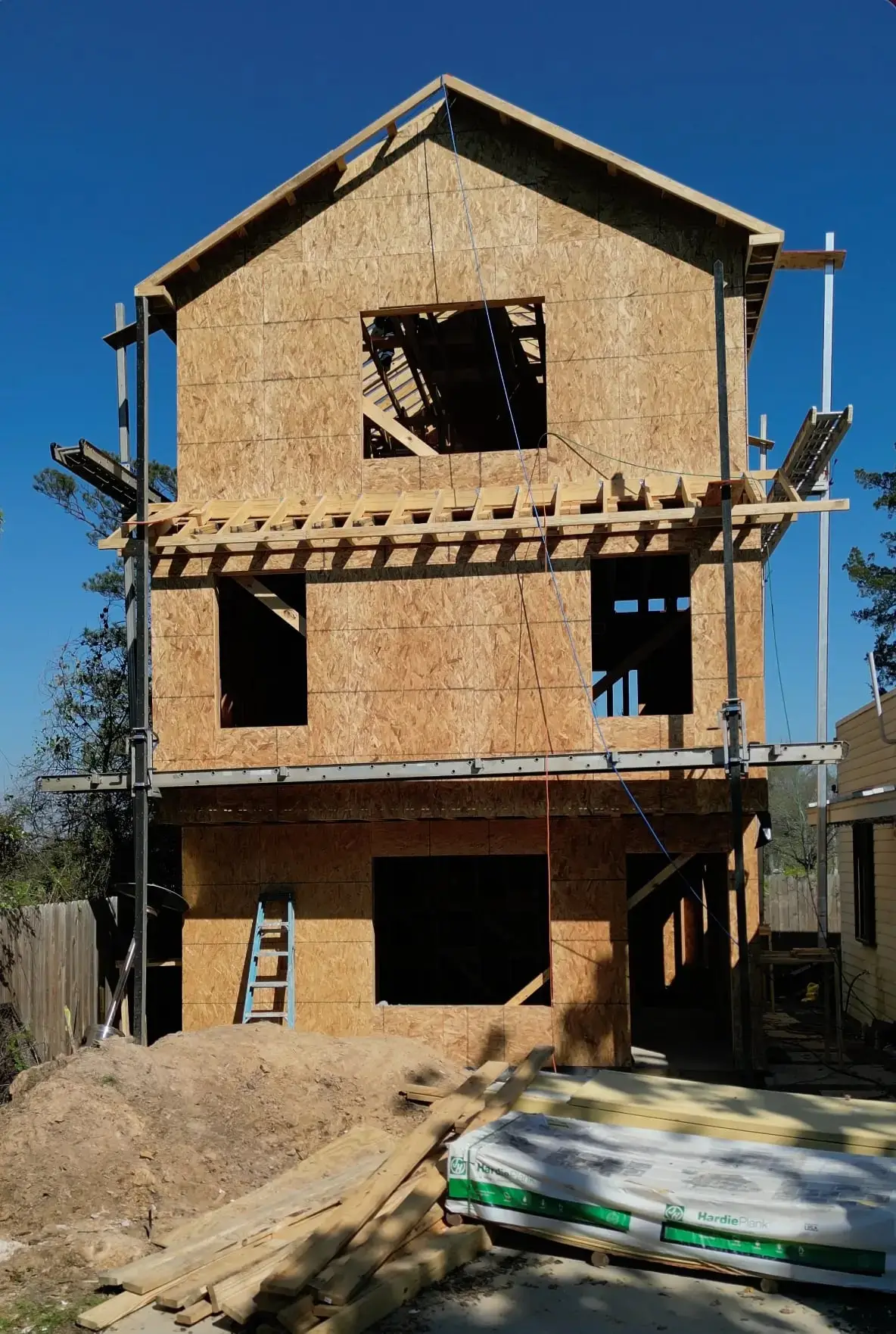 The Houston 3 Story Project before construction